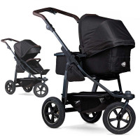 TFK mono 2 - Kombi Kinderwagen mit Luftrad-Set schwarz 2023