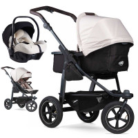 TFK mono 2 sand Luftrad Kinderwagen 3in1 Set + Avionaut Babyschale Pixel Pro 2