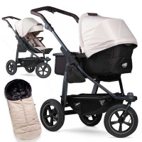 TFK mono 2 sand Kombi Kinderwagen mit Fusack 2023