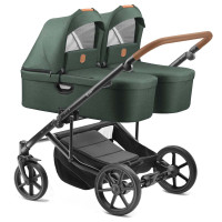 Jedo Duo Twin 2024 Zwillingskinderwagen 2 x Liegewanne Farbe 52