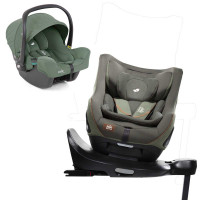 Joie Signature i-Harbour i-Size Kindersitz Pine + i-Base Encore + Babyschale i-Snug 2 laurel