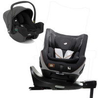 Joie Signature i-Harbour i-Size Kindersitz Carbon + i-Base Encore + Babyschale i-Snug 2 shale