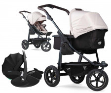 TFK mono 2 sand Luftrad Kinderwagen Set + Maxi Cosi Babyschale Pebble 360 Pro2