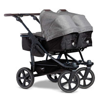 TFK duo2 - Kombi Kinderwagen mit Luftkammer-Rad premium grau