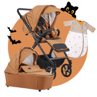 Halloween-Special-Set Gesslein FX4 Soft+ Swing 453453 mit Panorama Lyx Babywanne + Babyschlafsack Bubou