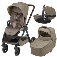 Maxi Cosi Oxford+ Twillic Truffle 3in1 Kinderwagen mit Pebble 360 Pro