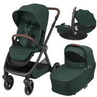 Maxi Cosi Oxford+ Twillic Green 3in1 Kinderwagen mit Pebble 360 Pro