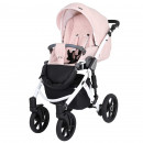 Kunert Kinderwagen Mila White Frame MI-05 rose