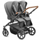 Jedo Duo Twin 2024 Geschwisterkinderwagen 1 Wanne 2 Sportsitze Farbe 50