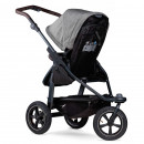 TFK mono 2 premium grau Luftrad Kinderwagen Set + Maxi Cosi Babyschale Pebble 360 Pro2