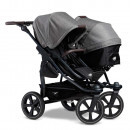 TFK duo2 - Kombi Kinderwagen mit Luftkammer-Rad premium grau