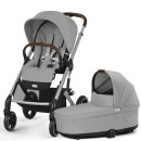 Cybex Balios S Lux Stone Grey | mid grey Kombi Kinderwagen 2in1