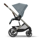 Cybex Balios S Lux Stormy Blue | Rahmen taupe Kombi Kinderwagen 2in1