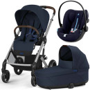 Cybex Balios S Lux Ocean Blue | Kinderwagen Bundle S 3in1 inkl. Babyschale Cloud G