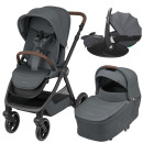 Maxi Cosi Oxford+ Twillic Graphite 3in1 Kinderwagen mit Pebble 360 Pro